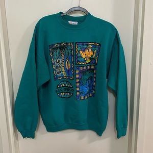 Vintage Teal San Diego Crewneck